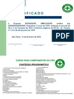 Certificado Cipa