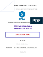 Contabilidad Universidad Los Andes evaluación final