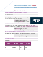 Past Simple Irregular Verbs