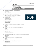 1 Eso Tecnologias Los Metales Preguntas de Examen - Compress