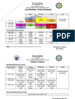 Grade 10 Banaba: Class Program