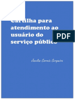 Cartilha para excelência no atendimento público