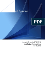 Installation Instructions: Microsoft Dynamics GP 2015 R2 May 29, 2015