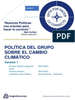 Política Del Grupo Sobre El Cambio Climático - Policy Document (ES) PDF