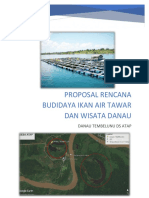 Proposal Rencana Budidaya Ikan Air Tawar Dan Wisata Danau: Danau Tembelunu Ds Atap