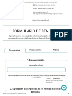 3formulario de Denuncia - Centro de Análisis y Resolución de Conflictos PUCP