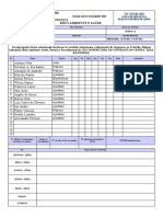 Lista presença diária segurança