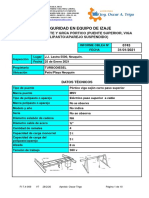 Inspección grúa pórtico fallas seguridad