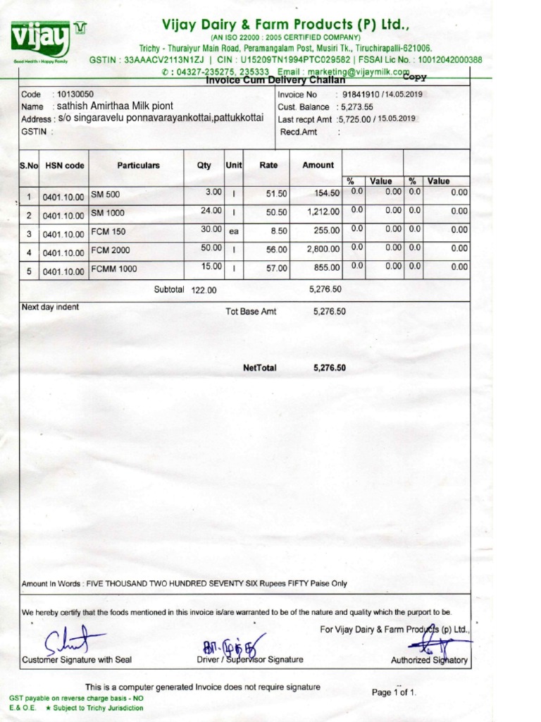 S/o Singaravelu Ponnavarayankottai, Pattukkottai Sathish Amirthaa Milk ...