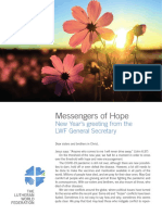 Messengers of Hope: New Year's Greeting From The LWF General Secretary