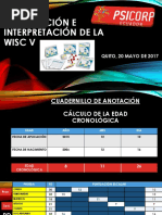Interpretación de la WISC V: Calificación e intervalos de confianza