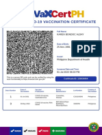 Vaccination - Certificate Karen