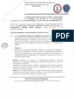 Conv. M. Coop. Institucional Entre La Asociacion Cristiana Femenina de Bolivia y La UAGRM