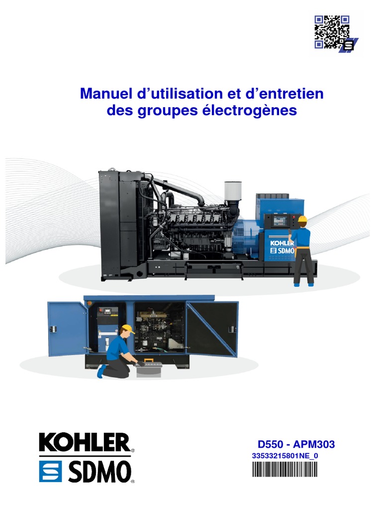 Manuel d'entretien Groupe Électrogène D550 | PDF | Moteur diesel ...
