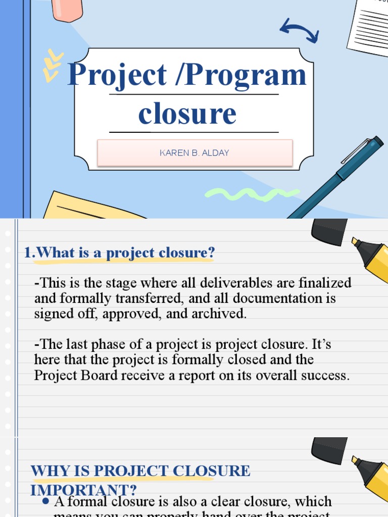 Understanding Project Closure Types | PDF | Project Management | Business