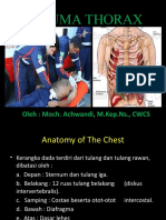 Trauma Thorax: Oleh: Moch. Achwandi, M.Kep - NS., CWCS