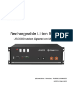 Rechargeable Li-Ion Battery: US5000 Series Operation Manual