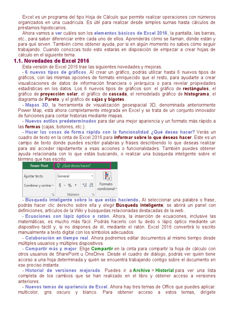 Unidad 1 Excel | PDF | Microsoft Excel | Ventana (informática)