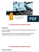 Introduction to Manufacturing Processes and Material Selection