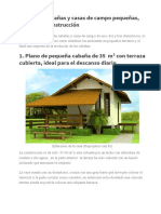 Planos de Cabanas y Casas de Campo Pequenas 35 m2