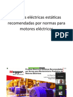 Pruebas Eléctricas Estáticas Recomendadas Por Normas para Motores Eléctricos