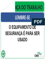 (04pç) 19.00.226.PLS-0006 - O Equipamento de Segurança É para Ser Usado