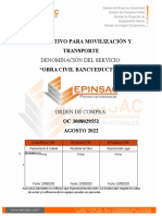 1. EPINSAC PROC. 001E- 2020 -  INSTRUCTIVO MOVILIZACION Y TRANSPORTE
