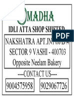 Idli Atta TO Contact Us - Atta Shop Shifted Shifted