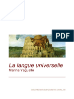 La langue universelle - Marina Yaguello