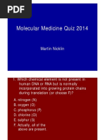 Molecular Medicine Quiz 2014: Martin Nicklin