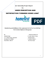 Consumer Perception of Home Loans