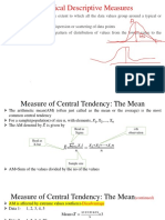 Numerical Descriptive Measures