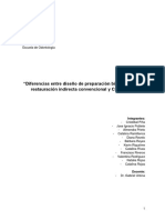 Diferencias entre diseño de preparación biológica para restauración indirecta convencional y CAD/CAM