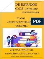 CAPA PLANO DE ESTUDOS TUTORADOS  ATIVIDADES COMPLEMENTARES  DIFERENCIADAS VOLUME 3