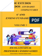 Capa Plano de Estudos Tutorados Atividades Complementares Volume 3