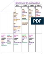 Cronograma Entrenamiento Del 05 Al 10 de Julio 2022 Prejuveniles y Transición