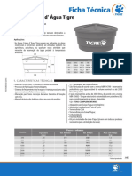 Ficha Técnica Caixa D' Agua Tigre