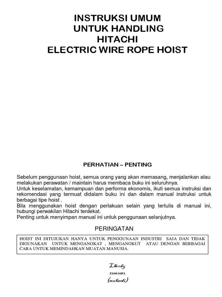 HITACHI | PDF | Teknologi & Rekayasa