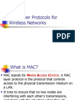 MAC Layer Protocols For Wireless Networks