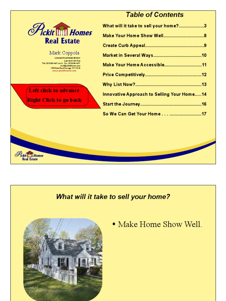 Real Estate Listing Presentation Guide | PDF | Real Estate Broker | Sales