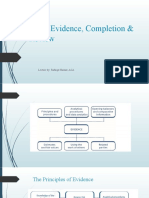 Audit Evidence, Completion & Review