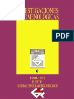 Investigaciones Fenomenológicas N°0 (1990)