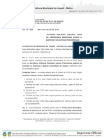 Reajuste salarial para servidores municipais de Jequié-BA