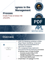 Recent Progress in The APL Fault Management Process: Kristin Fretz & Adrian Hill Jhu/Apl