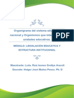 Guía de Práctica - Organigrama Del Sistema Educativo Nacional y Organismos Que Integran A Las Unidades Educativas-Araceli Ruiz