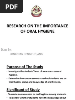 Download Oral Hygiene Presentation by Jonathan Heng Fuqiang SN58541478 doc pdf