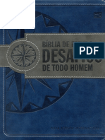 Bíblia de Estudo Desafios de Todo Homem Azul e Cinza NVT