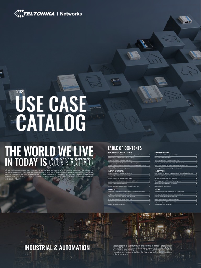 Teltonika Networks Use Cases Overview | PDF | Internet Of Things ...