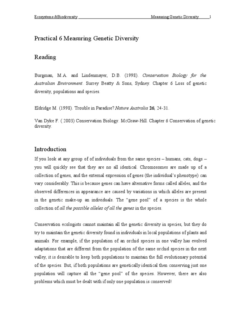 worksheet Genetic Variation Worksheet prac 6 genetic diversity zygosity gel electrophoresis