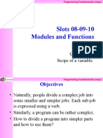 Slot08!09!10 Module Functions